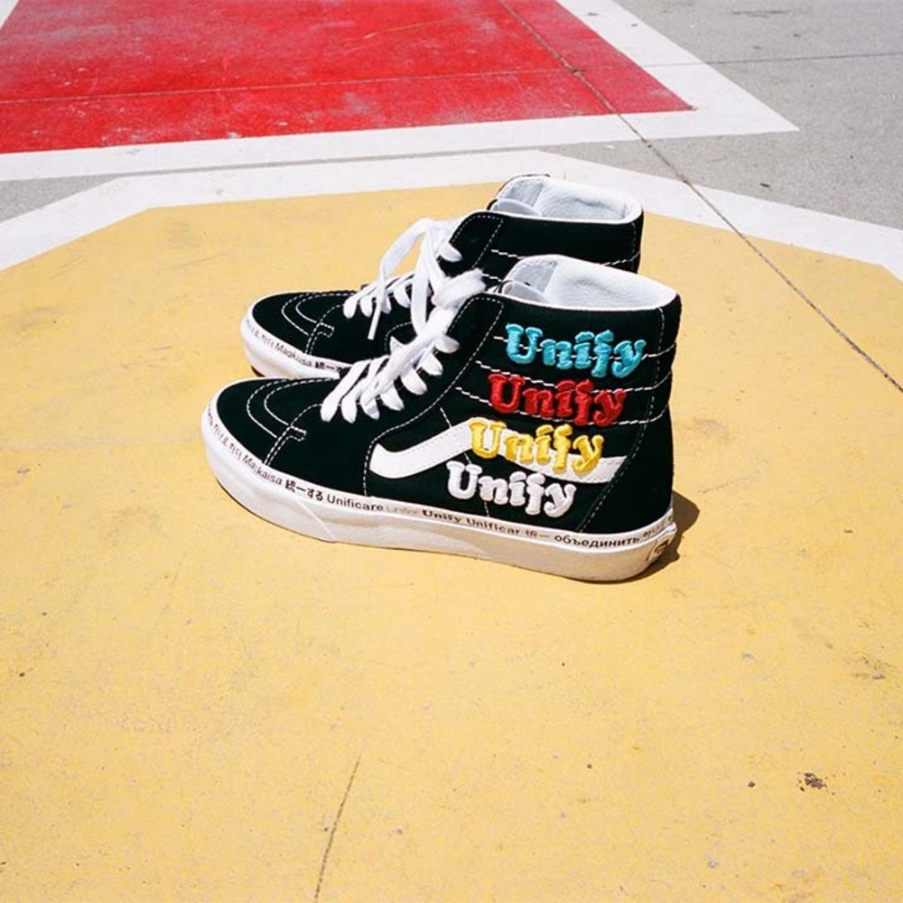 vans sk8 hi （unify）black/multi  mens sz. vN0A5HXV698